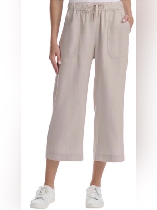 Splendid Pants - NWT Splendid Wide-Leg Drawstring Chinos - Light Beige Sz M